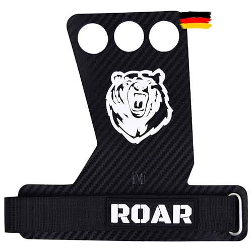 Roar® Crossfit Handschuhe, Hand Grip, Crossfit Grips, Piloxing Handschuhe, Grips Crossfit, Rep Ahead, Riemchen Turnen, Handschutz, Fitness, Wodies, Calisthenics, Weightlifting, Gym, Bars (L) von Roar