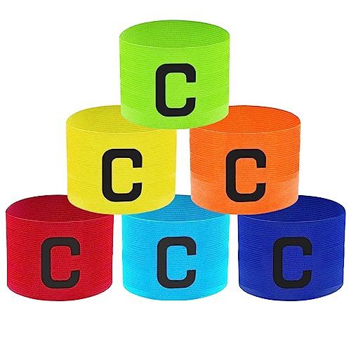 RobLuX 6 Stück Kapitänsbinde,Kapitänsbinde Fußball, Einfarbige Armbinde verstellbar, Kapitänsbinde Fußball für Erwachsene für Fußball, Rugby, Hockey Multisport RobLuX 6 Stück Kapitänsbinde,Kapitänsbinde Fußball, Einfarbige Armbinde verstellbar, Kapitänsbinde Fußball für Erwachsene für Fußball, Rugby, Hockey Multisport von RobLuX