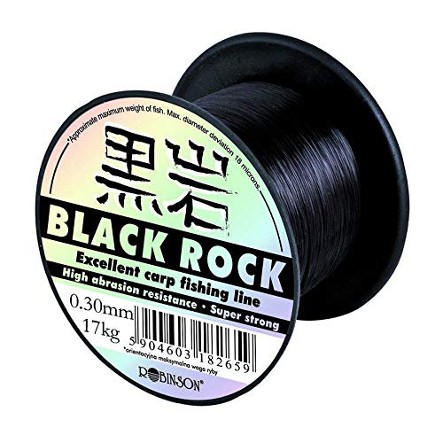 Robinson Angelschnur Black Rock Karpfenschnur Monofile 600m Spule (0,30mm / 17kg) von Robinson