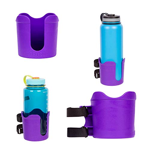ROBOCUP Plus, Add-On Accessory XL Extension Cup Holder, Larger Drink Capacity of 3.75" / 95mm, for Nalgene, HydroFlask, Yeti, Camelbak, Mugs, Wine Glasses, Tumblers (Includes 1) (Purple) von RoboCup