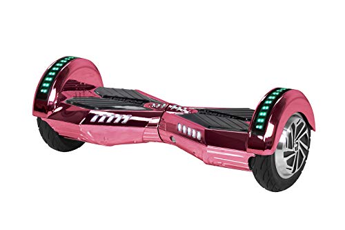 Robway W2 Hoverboard | 𝐃𝐀𝐒 𝐎𝐑𝐈𝐆𝐈𝐍𝐀𝐋 ® Hoverboards für Kinder Jugendliche & Erwachsene - APP Steuerung - 𝟮 x 𝟯𝟓𝟬 Watt Motoren - Self-Balance Funktion - Bluetooth (Pink Chrom) von Robway