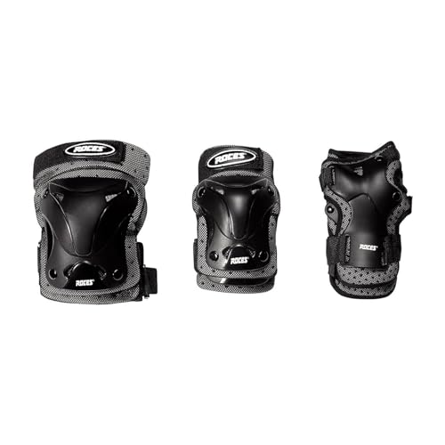 Roces Erwachsene 3 Pack Schützer Ventilated Schutzset, Black, S Roces Erwachsene 3 Pack Schützer Ventilated Schutzset, Black, S von Roces