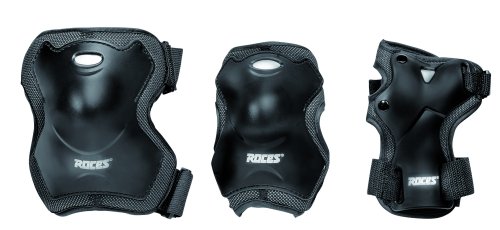 Roces Erwachsene Super 3-Pack Schutzset, Black, M Roces Erwachsene Super 3-Pack Schutzset, Black, M von Roces