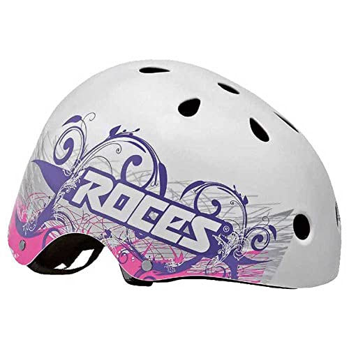 Roces Erwachsene Tattoo Aggr. Helm, White/Violet, L Roces Erwachsene Tattoo Aggr. Helm, White/Violet, L von Roces