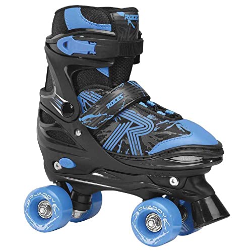Roces Jungen Quaddy 3.0 Boy Größenverstellbarer Kinder-Rollschuh, Black-Astro Blue, 34/37 Roces Jungen Quaddy 3.0 Boy Größenverstellbarer Kinder-Rollschuh, Black-Astro Blue, 34/37 von Roces