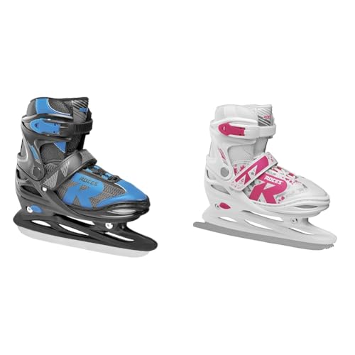 Roces Kinder Jokey Ice 2.0 Boy Verstellbarer Schlittschuh, black-astro blue, 34-37 EU & Kinder Jokey Ice 2.0 Verstellbarer Schlittschuh, White/Fuchsia, 34-37 Roces Kinder Jokey Ice 2.0 Boy Verstellbarer Schlittschuh, black-astro blue, 34-37 EU & Kinder Jokey Ice 2.0 Verstellbarer Schlittschuh, White/Fuchsia, 34-37 von Roces