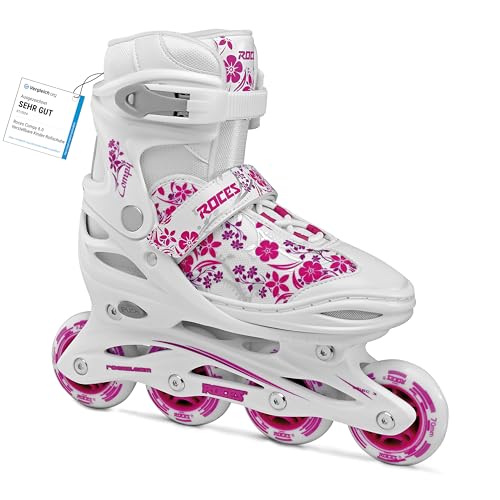 Roces Mädchen Inline-Skates Compy 8.0, White-Violet, 26-29, 400809 von Roces