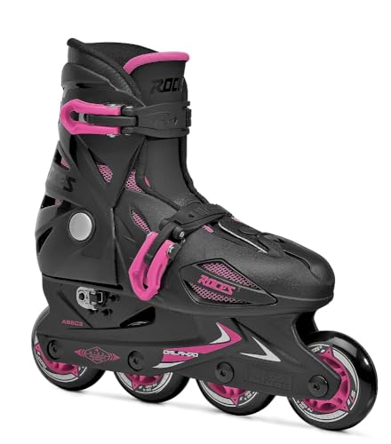 Roces Mädchen Inline-skates Orlando 3, black-pink, 30-35, 400687 von Roces