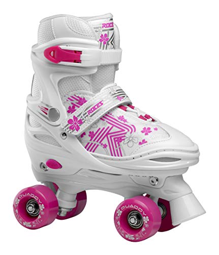 Roces Mädchen Quaddy 3.0 Girl Größenverstellbarer Kinder-Rollschuh, White-pink, 38/41 Roces Mädchen Quaddy 3.0 Girl Größenverstellbarer Kinder-Rollschuh, White-pink, 38/41 von Roces