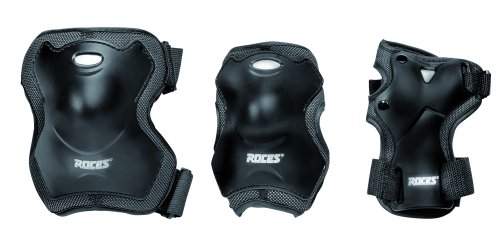 Roces Erwachsene Super 3-Pack Schutzset, Black, S von Roces