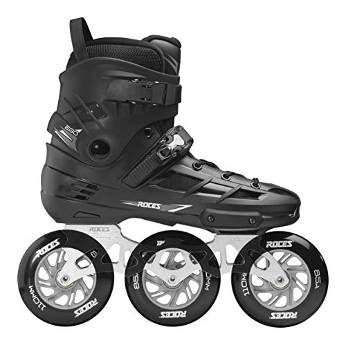 Roces Unisex – Erwachsene EGO 3X110 TIF Inline-Skates, Black-Silver, 44 von Roces