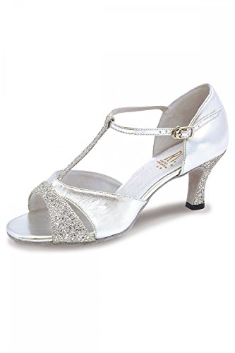 Dancewear Central Roch Valley Lucina Damen Ballsaal-Schuh, Silber, 40 EU von Roch Valley