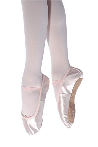 Roch Valley Ballettschläppchen aus Satin mit Durchgehender Sohle 27 Blassrosa Roch Valley Ballettschläppchen aus Satin mit Durchgehender Sohle 27 Blassrosa von Roch Valley