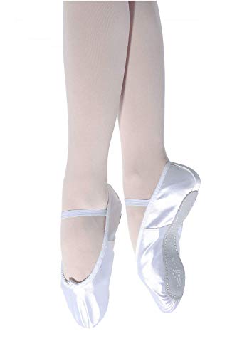 Roch Valley Ballettschläppchen aus Satin mit Durchgehender Sohle 30 Weiß Roch Valley Ballettschläppchen aus Satin mit Durchgehender Sohle 30 Weiß von Roch Valley