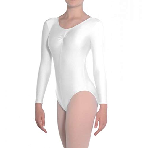 Roch Valley Martene Damen Gymnastikanzug, langärmlig, Nylon/Lycra, Weiß, Größe L Roch Valley Martene Damen Gymnastikanzug, langärmlig, Nylon/Lycra, Weiß, Größe L von Roch Valley