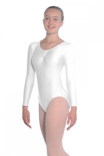 Roch Valley Martene Long Sleeve Nylon/Lycra Leotard 11-13 Jahre Weiß von Roch Valley