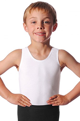 Roch Valley Oliver ärmelloses Tanztrikot für Jungen Weiß 7-8 Jahre 122-128cm (1B) von Roch Valley