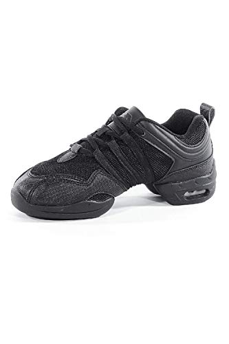 Roch Valley Tanzsneaker mit geteilter Sohle 37 Schwarz von Roch Valley