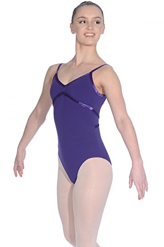 Roch Valley Toni ärmelloses Ballett Trikot mit Spaghetti-Trägern L Violet von Roch Valley