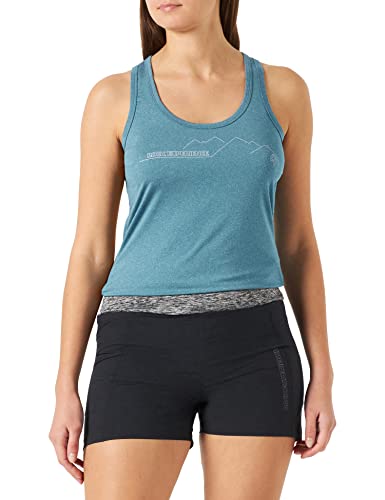 ROCK EXPERIENCE REWL00521 Chandler Tank T-Shirt Women Moroccan Blue Melange L von Rock Experience