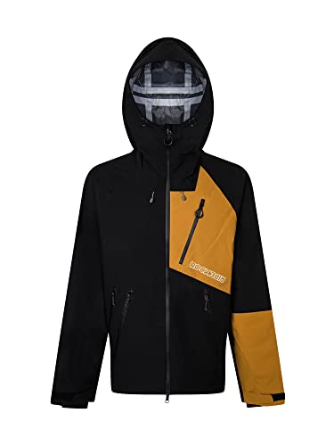 Rock Experience REMJ08971 ICE THRILLER Jacket Men's 0208 CAVIAR+0517 GOLDEN BROWN L von Rock Experience