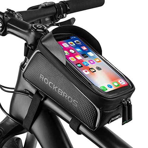 ROCKBROS Fahrrad Rahmentasche Wasserdicht Lenkertasche Oberrohrtasche Touchscreen für iPhone XR XS MAX X 8 7 6 Plus/Samsung Galaxy S10+ Note 9 / Huawei P30 Pro Smartphones bis zu 6.5 Zoll ROCKBROS Fahrrad Rahmentasche Wasserdicht Lenkertasche Oberrohrtasche Touchscreen für iPhone XR XS MAX X 8 7 6 Plus/Samsung Galaxy S10+ Note 9 / Huawei P30 Pro Smartphones bis zu 6.5 Zoll von ROCKBROS