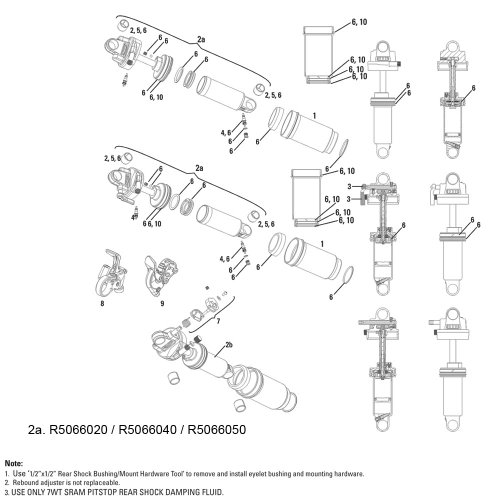 Rock Shox Dämpfer KPL Ario 3.2 10-11,11.4115.066.020 Rock Shox Dämpfer KPL Ario 3.2 10-11,11.4115.066.020 von RockShox