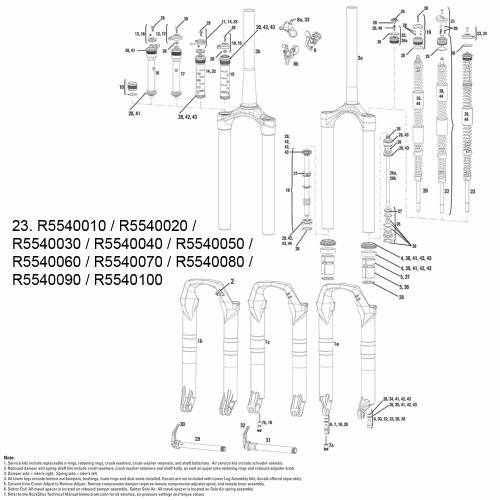 Rock Shox Dual Position Coil Feder/Shaft Assy Sektor-2012-Firma,11.4015.540.040 von RockShox