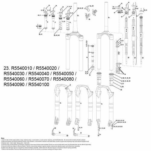 Rock Shox Dämpfer und Komponent Dual Position Coil Feder,11.4015.540.070 von RockShox