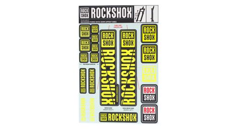 rockshox sticker kit fur 35 mm gabel gelb rockshox sticker kit fur 35 mm gabel gelb von RockShox