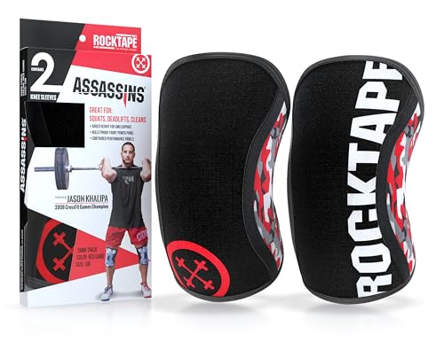 RockTape Assassins Knee Sleeves Knieschoner Red Camo 5mm, M RockTape Assassins Knee Sleeves Knieschoner Red Camo 5mm, M von RockTape