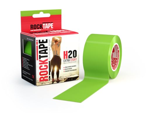 RockTape Unisex Ungeschnittenes H2O Kinesiologieband Elastisches therapeutisches Sportband für Schulter, Knöchel, Ellenbogen, Handgelenk, Schienbeinschienen & Knieunterstützung - Limette RockTape Unisex Ungeschnittenes H2O Kinesiologieband Elastisches therapeutisches Sportband für Schulter, Knöchel, Ellenbogen, Handgelenk, Schienbeinschienen & Knieunterstützung - Limette von RockTape