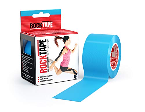 RockTape Uncut Std Kinesiologie Tape Elastisches therapeutisches Sportband für Schulter, Knöchel, Ellbogen, Handgelenk, Schienbeinschienen und Kniestütze, Blau, 2" x 16,4 RockTape Uncut Std Kinesiologie Tape Elastisches therapeutisches Sportband für Schulter, Knöchel, Ellbogen, Handgelenk, Schienbeinschienen und Kniestütze, Blau, 2" x 16,4 von RockTape