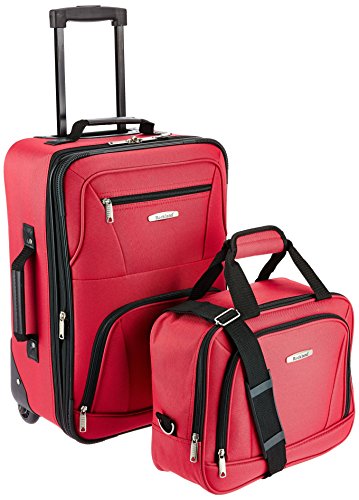 Rockland Modisches Softside-Gepäck-Set, rot, Einheitsgröße, Modisches Softside-Gepäck-Set Rockland Modisches Softside-Gepäck-Set, rot, Einheitsgröße, Modisches Softside-Gepäck-Set von Rockland