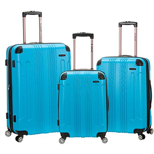 Rockland London Hardside Spinner Rad Gepäck, türkis, 3-Piece Set (20/24/28), London Hartschalen-Koffer mit Drehrad von Rockland