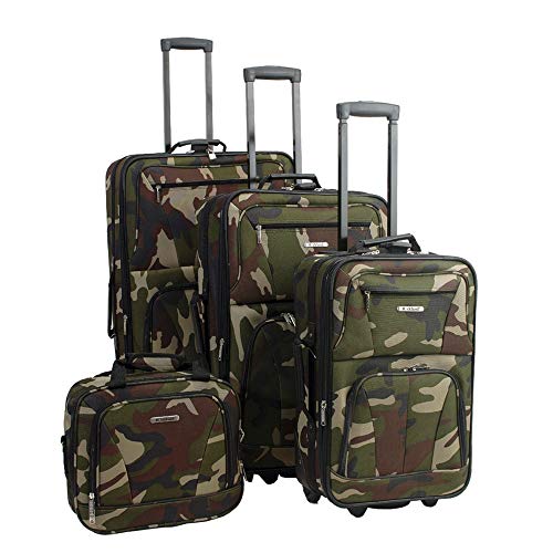 Rockland Luggage Journey Softside Stand-Set, Camouflage, 4-Piece Set (14/19/24/28), Journey Softside Gepäck-Set von Rockland