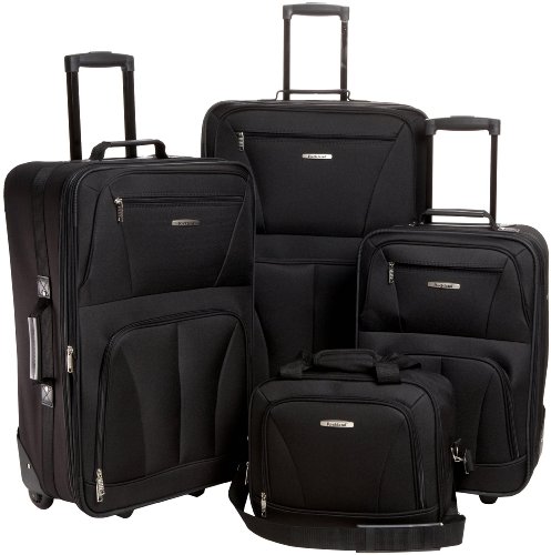 Rockland Luggage Journey Softside Stand-Set, Schwarz, Einheitsgröße, Journey Softside Gepäck-Set von Rockland