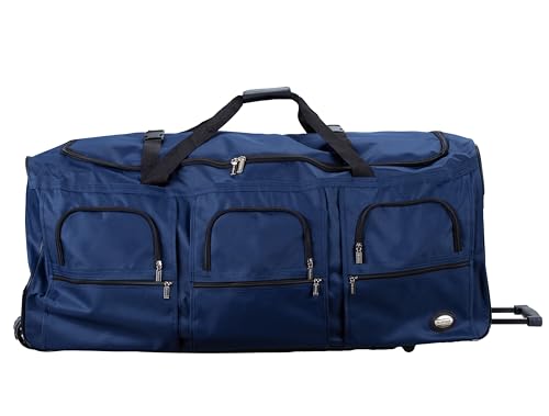Rockland Reisetasche mit Rollen, Navy, Einheitsgröße, Melbourne Hardside Erweiterbares Spinnrad Gepäck Rockland Reisetasche mit Rollen, Navy, Einheitsgröße, Melbourne Hardside Erweiterbares Spinnrad Gepäck von Rockland