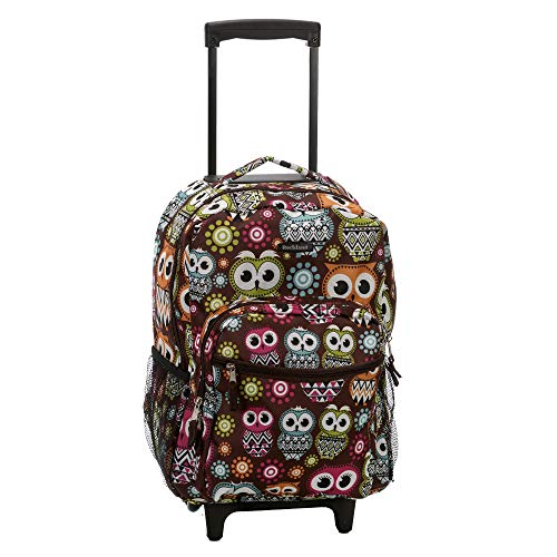 Rockland Rucksack mit Doppelgriff, Eulenmotiv, 43,2 cm Rockland Rucksack mit Doppelgriff, Eulenmotiv, 43,2 cm von Rockland