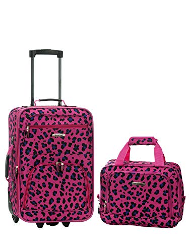Rockland Sac À DOS À Roulettes De 17 PO Kinder-Rucksack, 38 Liter, Magenta Leopard, 43 in Rockland Sac À DOS À Roulettes De 17 PO Kinder-Rucksack, 38 Liter, Magenta Leopard, 43 in von Rockland