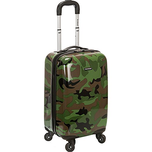 Rockland Safari Hartschalen-Trolley, Camouflage, Carry-On 20-Inch, Safari Hardside Spinner Wheel Gepäck von Rockland