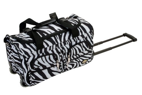 Rockland Seesack zum Rollen, Zebra, 22-Inch, Reisetasche mit Rollen von Rockland