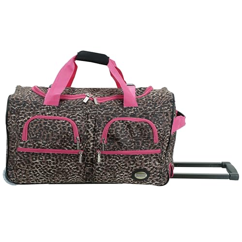 Rockland Reisetasche mit Rollen, pink Leopard, Einheitsgröße, Reisetasche mit Rollen Rockland Reisetasche mit Rollen, pink Leopard, Einheitsgröße, Reisetasche mit Rollen von Rockland