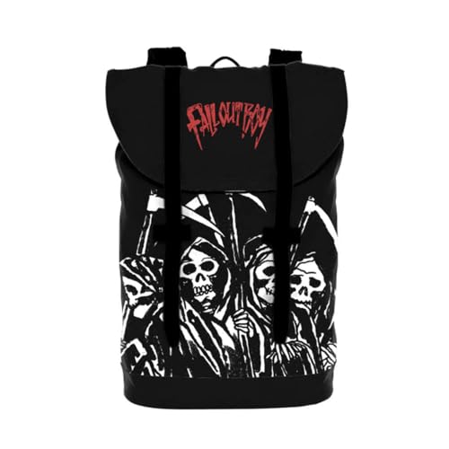 Rocksax Fall Out Boy Heritage Tasche – Reaper Gang, Schwarz, M, Casual von Rocksax