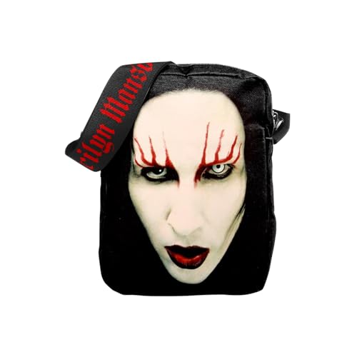 Rocksax Marilyn Manson Crossbody Bag - Red Lips von Rocksax