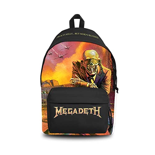Rocksax Megadeth Daypack - Peace Sells, Schwarz, Einheitsgröße, Tagesrucksa Rocksax Megadeth Daypack - Peace Sells, Schwarz, Einheitsgröße, Tagesrucksa von Rocksax