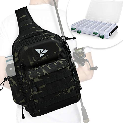 Rodeel Angelausrüstungs-Rucksack mit Schulterriemen, für Outdoor-Ausrüstung von Rodeel