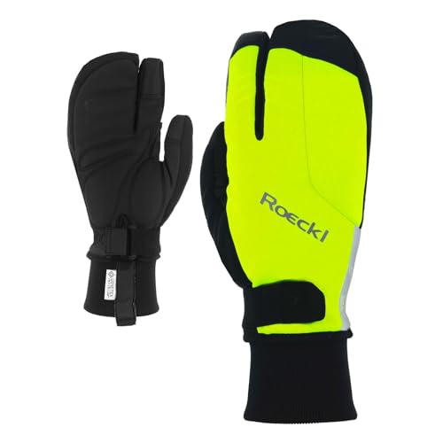 Roeckl Villach 2 Trigger Winter Fahrrad Handschuhe lang fluo gelb 2023: Größe: 9 von Roeckl