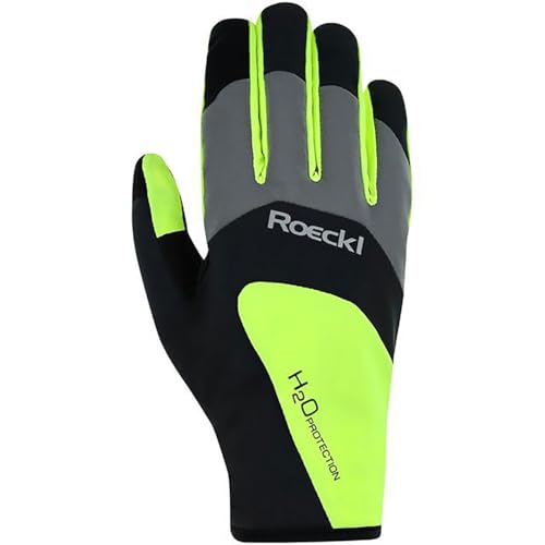 Roeckl Rapallo Winter Fahrrad Handschuhe lang wasserdicht schwarz/gelb 2025: Größe: 10.5 von Roeckl