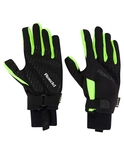 Roeckl Rocca 2 GTX Winter Fahrrad Handschuhe lang schwarz/gelb 2024: Größe: 10 von Roeckl Sports